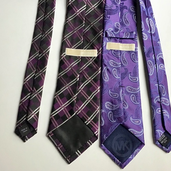 Michael Kors lot of 2  all silk  ties - Picture 1 of 5